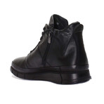 Avery Genuine Leather & Shearling Men's Sports Boots // Black (Euro: 41)