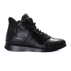 Avery Genuine Leather & Shearling Men's Sports Boots // Black (Euro: 41)