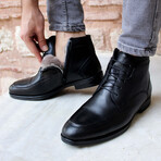 Gerald Genuine Leather & Shearling Men's Classic Boots // Black (Euro: 42)