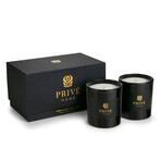 Candles - Tobacco & Leather, Oud & Bergamote // 2 x 280 g // Clear