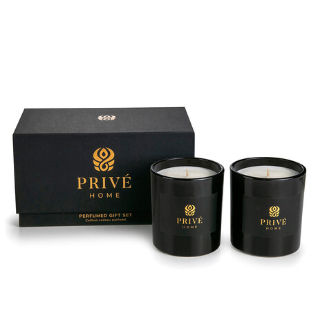 Candles - Safran – Ambre Noir, Black Woods // 2 x 280 g // Clear