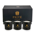 Candles - Tobacco & Leather, Oud & Bergamote, Muscs Poudres // 3 x 60 g // Clear