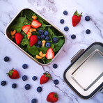 Minimal All Stainless Steel Lunch Box // 1560 ml