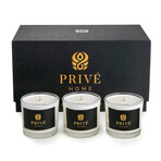 Candles - Delice d'Orient, Safran – Ambre Noir, Black Woods // 3 x 60 g // Clear