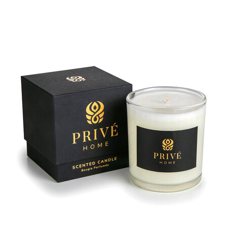 Candle - Black Wood 280 g // Clear