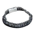 Triple Layer Bracelet + Round Box // 8" + 0.5" Extension
