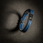 Triple Row Leather Bracelet // 8"