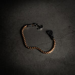 Round Box Bracelet + Anchor // 8" + 0.5" Extension