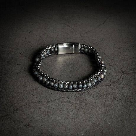Triple Layer Bracelet + Round Box // 8" + 0.5" Extension
