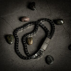 Double Row Squared Box Bracelet // 8"