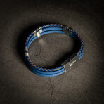 Triple Row Leather Bracelet // 8"