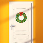 Christmas Crown Wall Sticker (7.8"H x 7.8"W x 0.001"D)