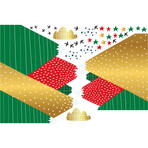 Giant Scandinavian Christmas Mountain Stickers (15.6"H x 23.4"W x 0.001"D)