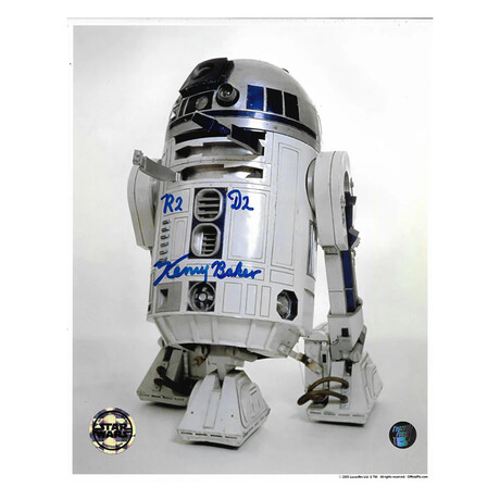 Kenny Baker Autographed Star Wars 8X10 Photo