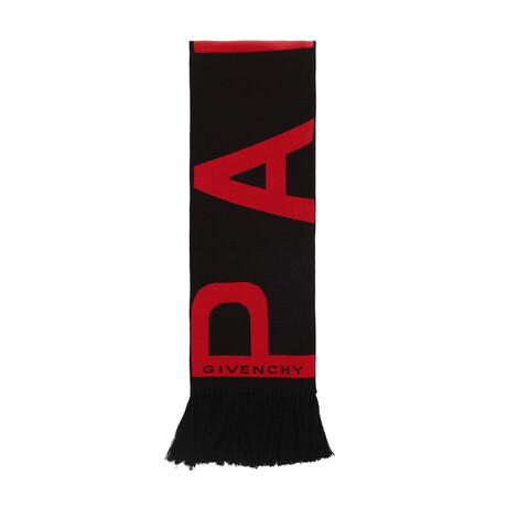 Givenchy // Seth Football Scarf (Black, Red)