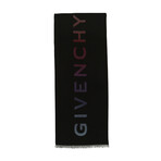 Givenchy // Barton Logo Degrade Scarf // Black