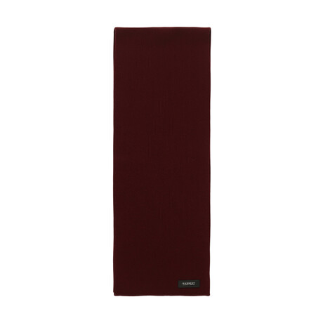 Givenchy // Tarron Scarf + Patch (Burgundy, Black)