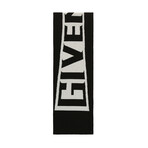 Givenchy // Warren Logo Football Scarf // Black + White