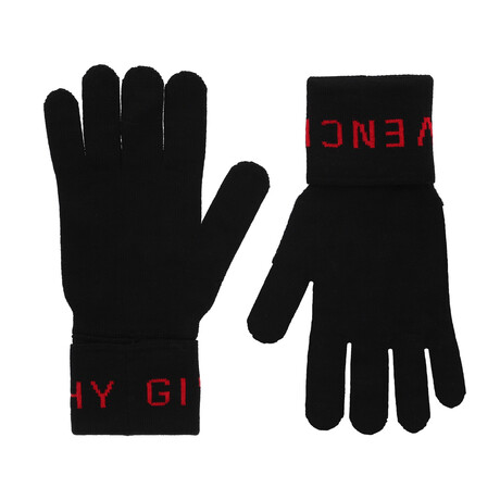 Givenchy // Greg Gloves // Black + Red