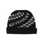 Givenchy // Lance Chain Beanie // Black + White