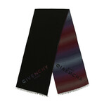 Givenchy // Callan Logo Degrade Scarf // Black
