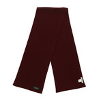 Givenchy // Tarron Scarf + Patch (Burgundy, Black)