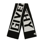 Givenchy // Warren Logo Football Scarf // Black + White