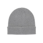 Givenchy // Jeffrey Beanie + Patch (Gray, White)