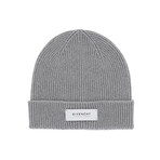 Givenchy // Jeffrey Beanie + Patch (Gray, White)