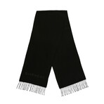 Givenchy // Ethan Chevron Logo Scarf (Black, White)