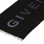 Givenchy // Barton Logo Degrade Scarf // Black