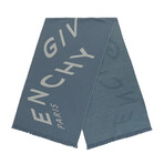 Givenchy // Ethan Chevron Logo Scarf (Black, White)