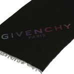 Givenchy // Callan Logo Degrade Scarf // Black