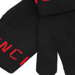 Givenchy // Greg Gloves // Black + Red