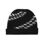 Givenchy // Lance Chain Beanie // Black + White