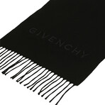 Givenchy // Ethan Chevron Logo Scarf (Black, White)