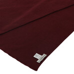 Givenchy // Tarron Scarf + Patch (Burgundy, Black)