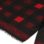 Moschino // Frank Scarf (Black, White)