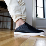 Low Top Slippers // Black + White (US Men's Size 8)