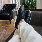 Low Top Slippers // Black + White (US Men's Size 8)