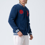 Cole Letterman Jacket // Navy (M)