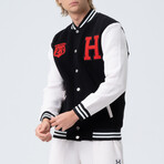 Jordan Letterman Jacket // Black (S)