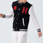 Jordan Letterman Jacket // Black (M)