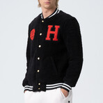 Cole Letterman Jacket // Black (L)