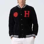 Cole Letterman Jacket // Black (XL)