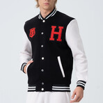 Jordan Letterman Jacket // Black (S)