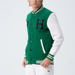 Jordan Letterman Jacket // Benetton Green (S)