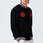 Cole Letterman Jacket // Black (L)