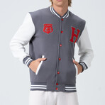 Jordan Letterman Jacket // Dark Gray (L)