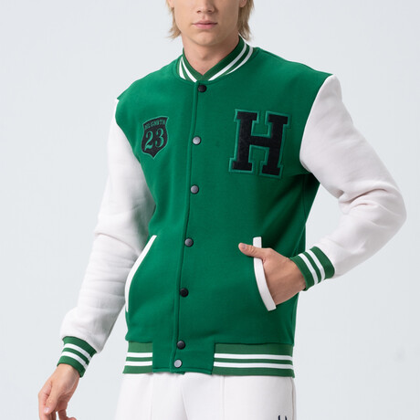 Jordan Letterman Jacket // Benetton Green (S)